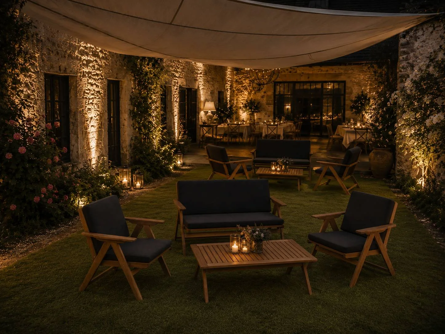 ambiance salon de jardin