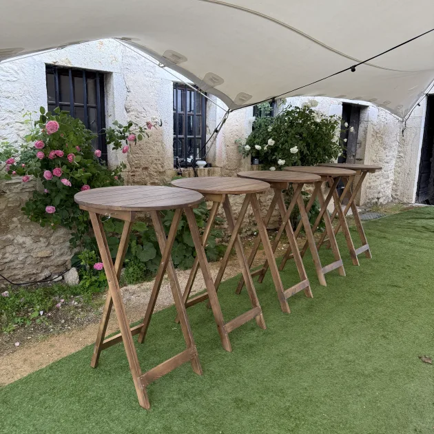 Mange debout en bois rustique 80 cm