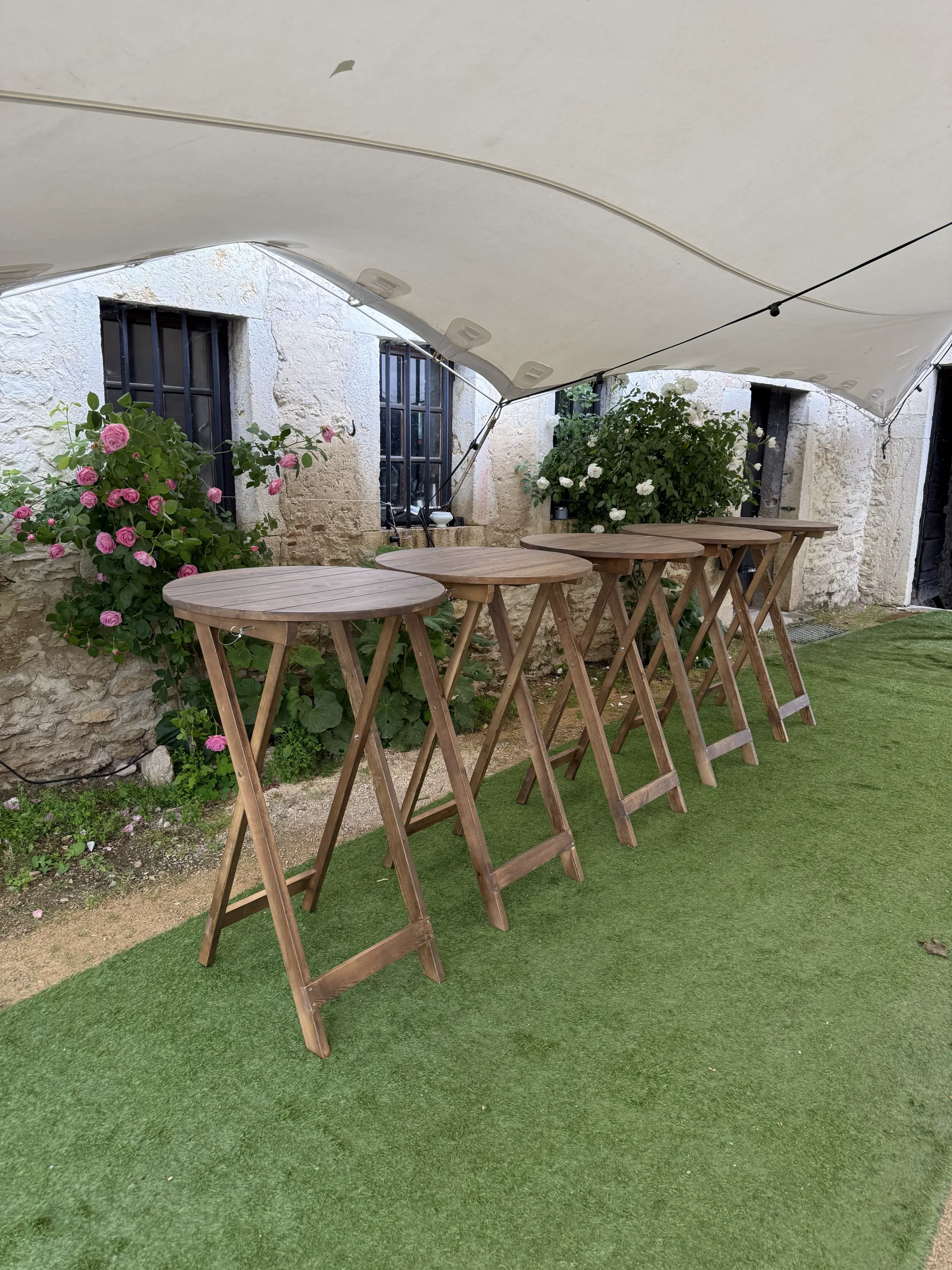 Mange debout en bois rustique 80 cm
