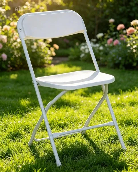 Chaise blanche plastique