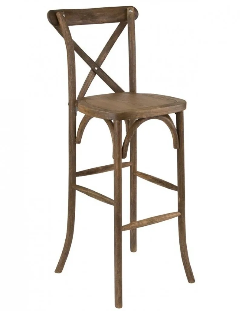détail chaise bar dos croisé