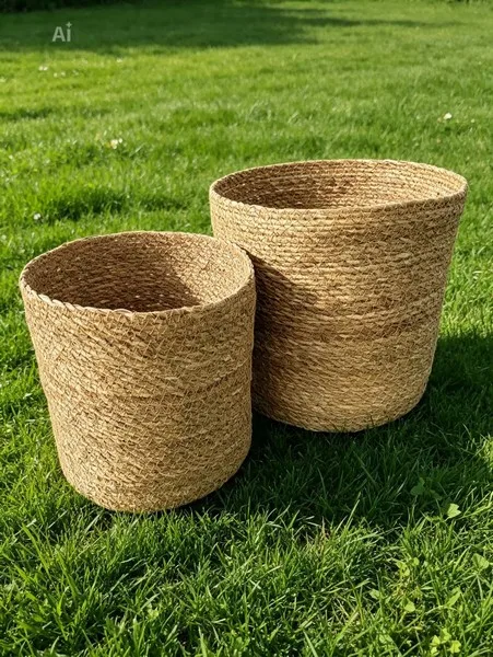 panier haut jonc