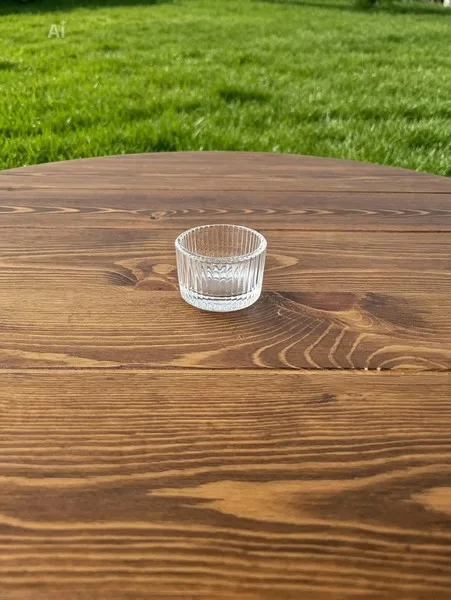 petit bougeoir carré en verre