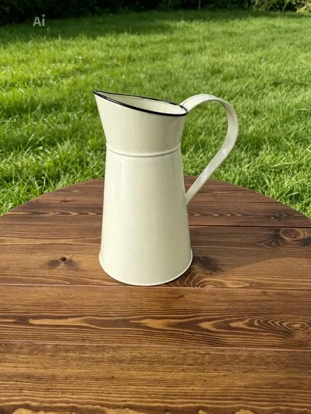 vase en pichet beige